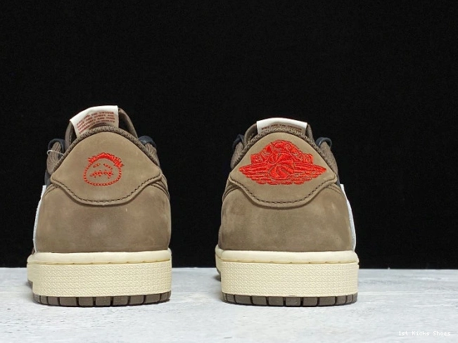 1st Kicks Shoes 1 Travis Air Mocha Jordan Dark Scott x Low OG SP CQ4277-001 0801